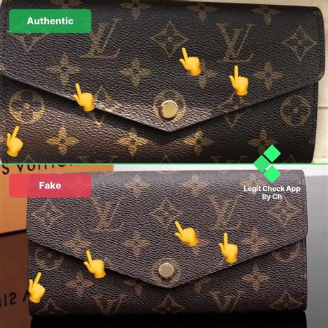 real vs fake louis vuitton wallet